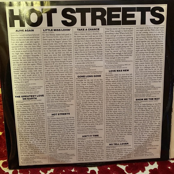 Chicago Hot Streets Album on Vinyl - Picture 9 of 9